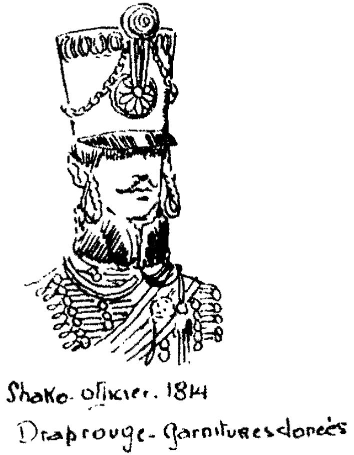 Sahko d'Officier, 1814, 5e Hussards